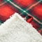 Glitzhome® 48" Red & Black Plaid Reversible Sherpa/Flannel Christmas Tree Skirt